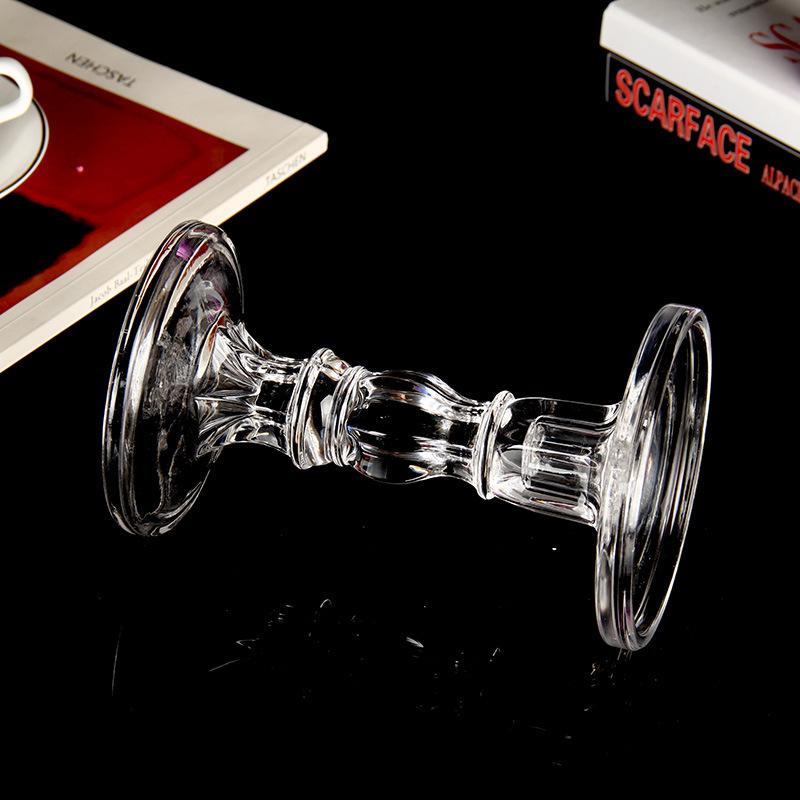 Glass Candle Holder for Candlestick Clear Tapered Candle Holders Bulk for Standard Candle Sticks for Wedding