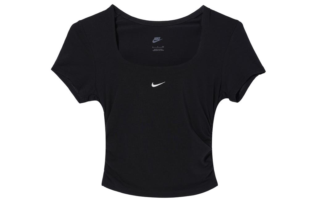 Nike Спортивная футболка Chill Knit с коротким рукавом для женщин, черная, FZ7991-010