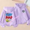 Hot Paw Patrol Kids Zip-up Hoodies Boys Girls Winter Casual Coat Jacket Cartoon Figure Printed Coat Autumn Children Clothing