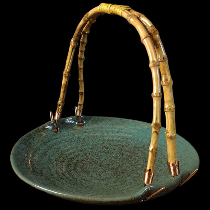 Зеленый меламиновый поднос для сервировки, 8 дюймов