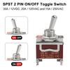 5 шт. водонепроницаемый тумблер 15A 250V AC сверхмощный автомобиль лодка тумблер SPST 2-контактный выключатель ВКЛ ВЫКЛ для автомобиля грузовик