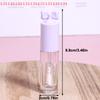 Cute Creative Bow Shape Lip Gloss Tubes Clear Empty DIY Cylindrical Lip Balm Tubes 2.5ml With Wand Refillable Lipstick Bottle
