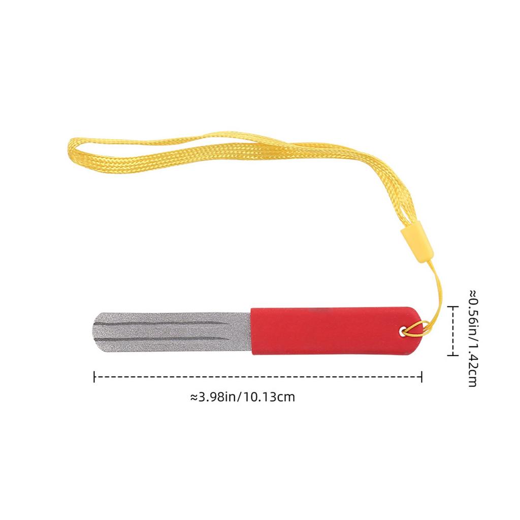 Fish Hook Hone Sharpener Double Side Fish Hook Grinding Stone Fishhook Sharpening Whetstone Diamond File Sharpening Tool