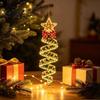 Indoor Festive Lighting for Parties Christmas Magic Spiral Hanging LED Light, Decoration with Unique Seasonal Gifts Lights Porch Entryway Doorway And