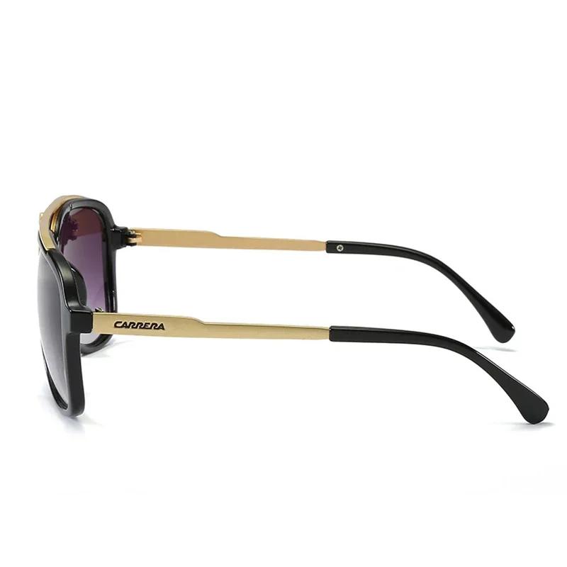 Солнцезащитные очки Carrera Retro Винтажные с защитой UV400 Металлическая оправа Спортивные Очки для вождения для мужчин Женщин Стиль Пилот 167/S