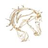 Hollow-Out Horse Brooch Horse Head Brooch Pin Alloy Animal Brooch Clothes Accessory Zodiac Year Gift for Men Women Family Friends