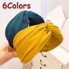Women's Headband Twist Hairband Sweet Knotted Cross Tie Cloth Headwrap Hair Band Hair Hoop