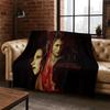 Twilight Saga Edward Bella Flannel Blanket Soft Warm Blanket Throw Blanket for Bedroom Living Room Bed Travel Picnic Gift Kid