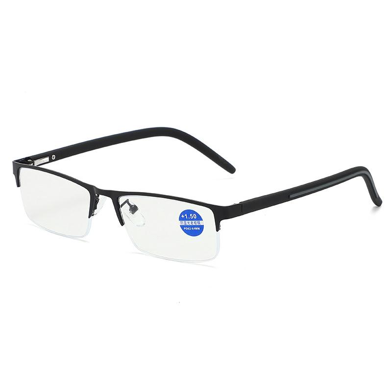 Classic Half Frame Reading Glasses Men Women Fashion Rectangle Presbyopic Eyeglasses Business Hyperopia Anti Blue Light Glasses