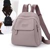 Women's Fashion Casual Solid Color Backpack Summer New Trend College Student Travel Large Capacity Small Backpack