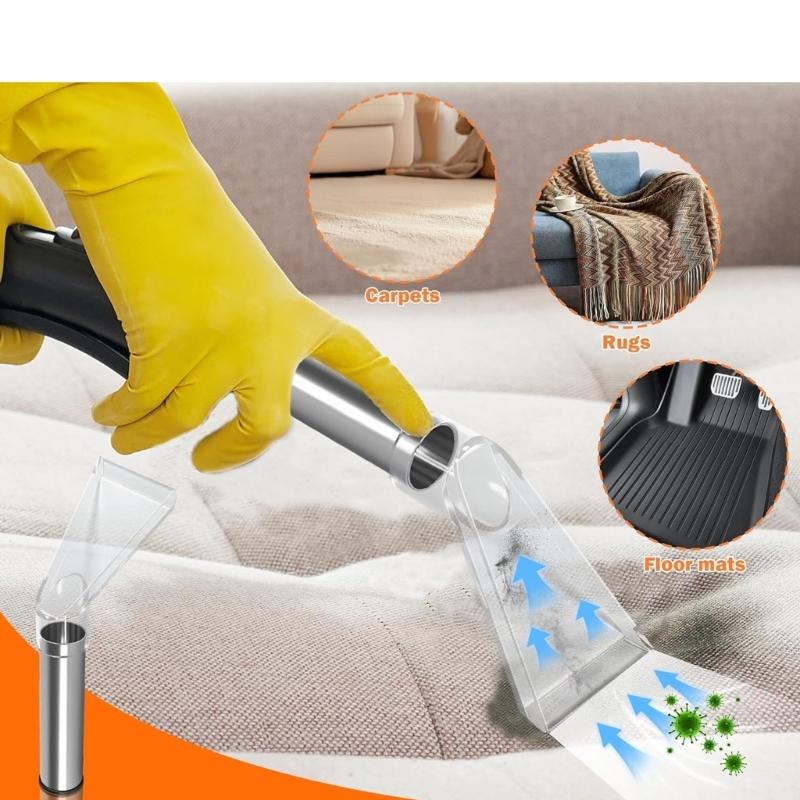 Vacuum Attachment Set Upholstery Nozzle for Various Surfaces Cleaning Compact Design with Enhanced Liquid Absorption