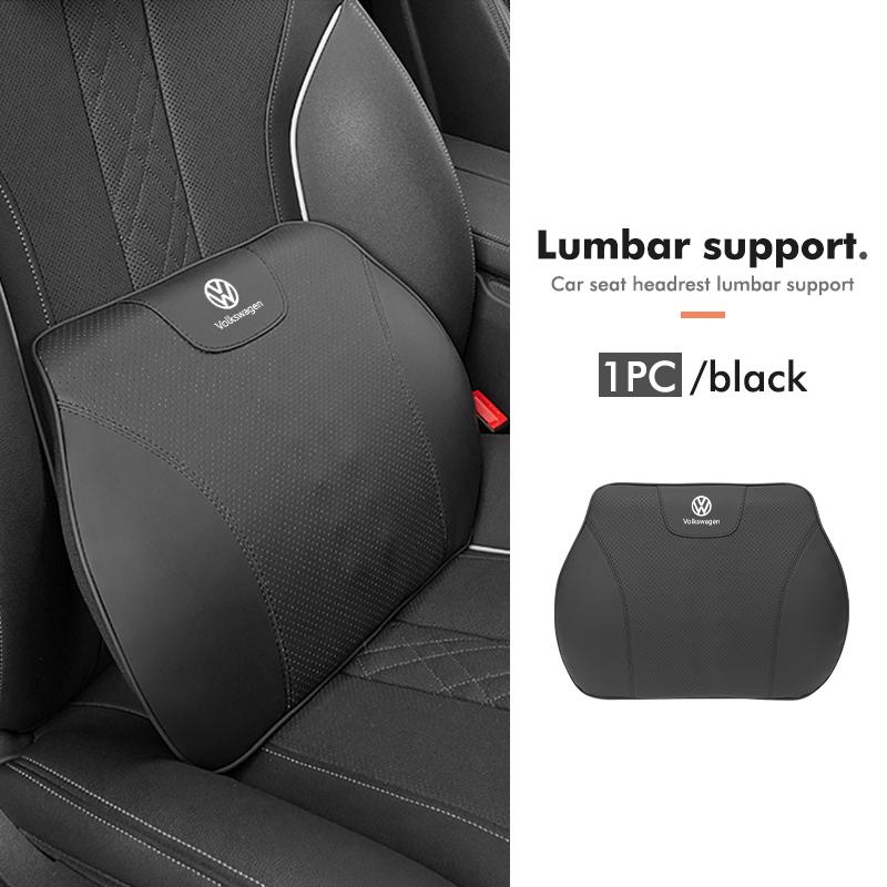 RUN1 For Volkswagen VW Car Headrest Lumbar Support Memory Foam Pillow Accessories Scirocco Jetta Beetle Golf 4 5 6 Passat Polo B5