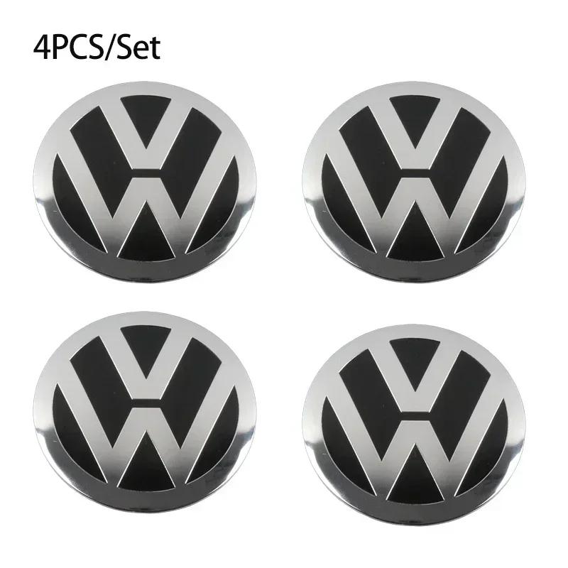 Car Wheel Center Hub Caps Sticker Metal Car Key Chain Ring For Volkswagen VW R GTI Golf 6 Amarok T5 Phaeton Teramont ID3 Tiguan ED1