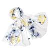 Aisiya Lan Elegant Floral Long Silk Scarf