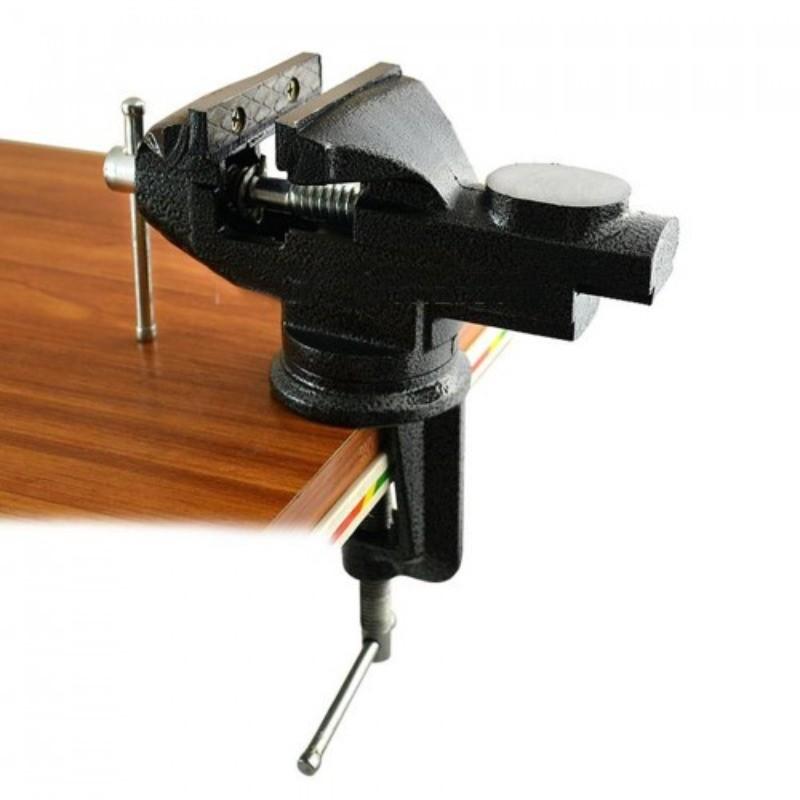 60mm 70mm 80mm Ragum Clamp Vice Swivel Base Table Vise Clamp Heavy Duty Woodworking Clamp Table Work Bench