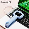 Digital Microscope 2.4inch IPS Color Screen 500x Magnification Portable Handheld Magnifying Glass with LED Light for Kid