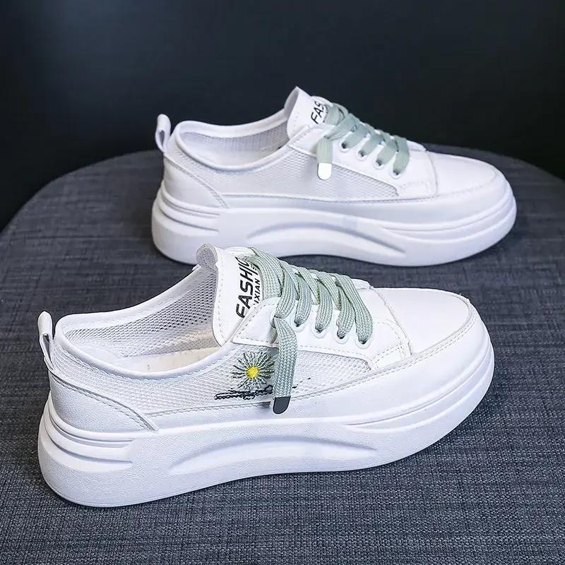 Sneakers Summer Light Korean Athletic Shoes for Women Sports Woman Footwear Offers Walking Comfortable and Elegant Deals Cheap H
