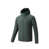 Comfortable Simple Solid Color Slim Fit Versatile Hooded Zipper Jacket Men Jackets Expedition-Green 152525603-2
