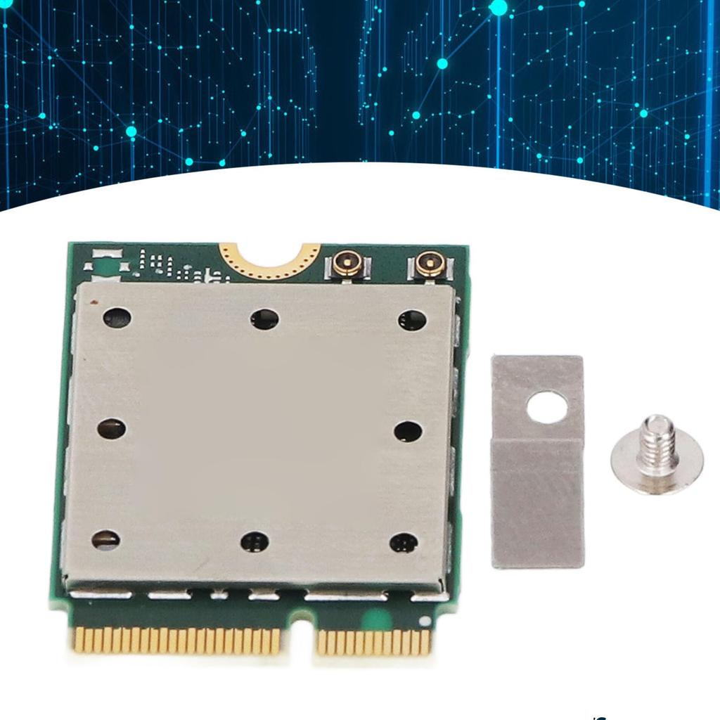 5.8Gbps Triple-Band M.2 Wireless Card, 6Ghz Frequency for 11Gb/s, More Stable Network Connection, Plug and Play for Latest Laptops with 5.3Gb/s