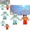 Minecraft Milo And Chip Plush Toys With Pp Cotton Filling For Kids Playroom Decor