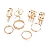 Simple Knuckle Midi Ring Set Vintage Plated Women/Girl Finger Stackable Rings Set DIY Jewelry Gifts
