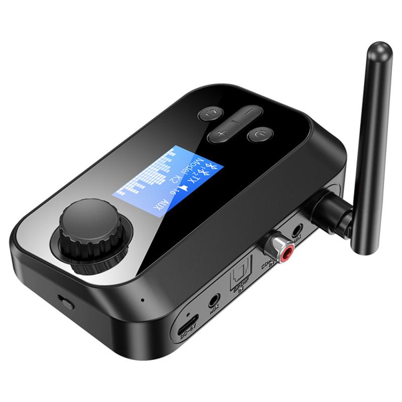 Bluetooth-совместимый аудиоприемник 5.0, передатчик, портативный адаптер Aux аудиокабеля 3,5 мм с