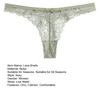 Women's Lace Thongs Sexy T Back Low Waist See Through Bikini Panties Seamless Stretch No Show Underwear