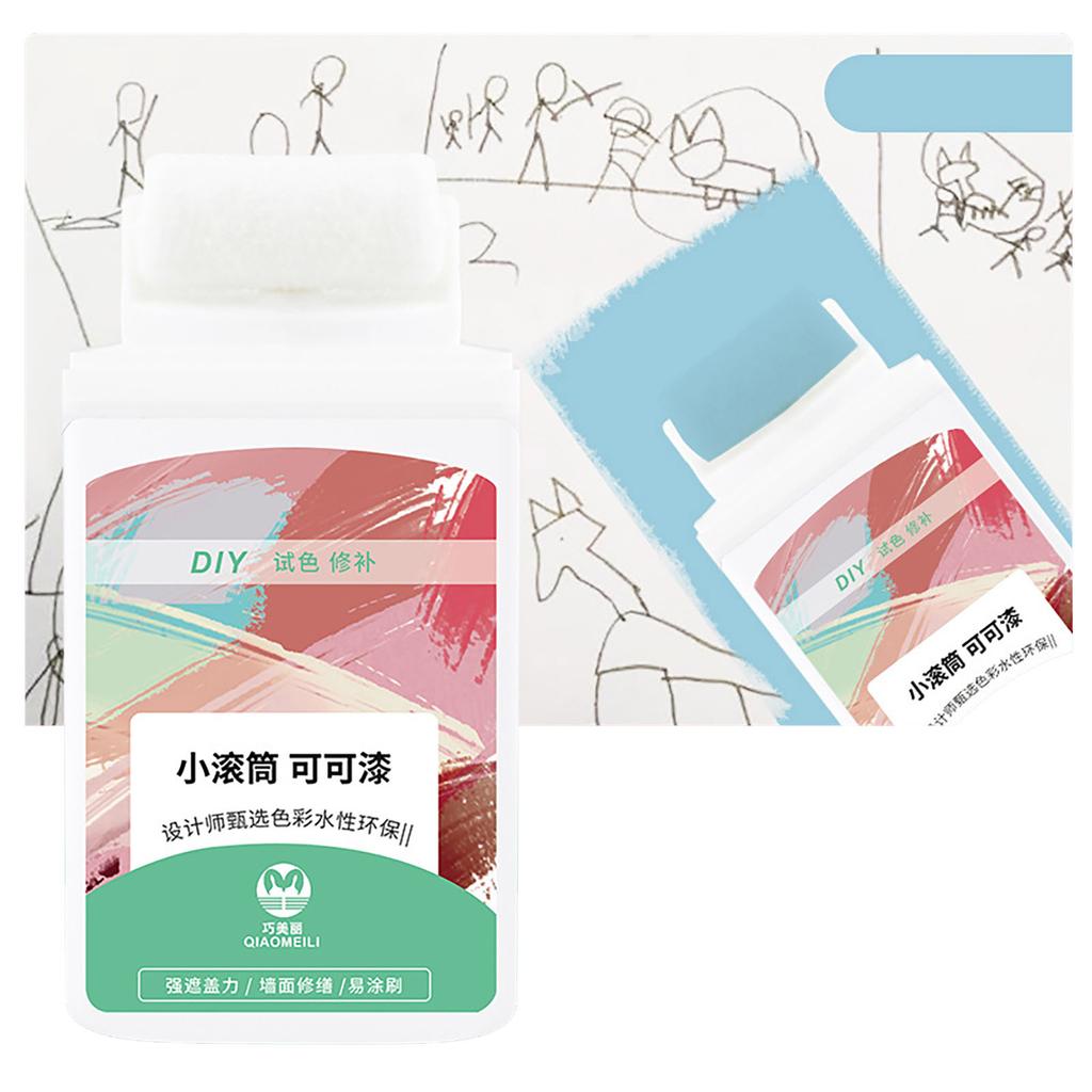 Набор для покраски стен, валик для нанесения краски на отверстия в стене, средство для ремонта стен с валиком, набор для покраски стен, быстросохнущая паста для краски для стен, 100 мл