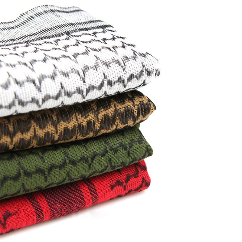 Fashion Shemagh Mens Square Outdoor Shawl Military Arab Tactical Desert Army Shemagh KeffIyeh Arafat Scarf Fashion