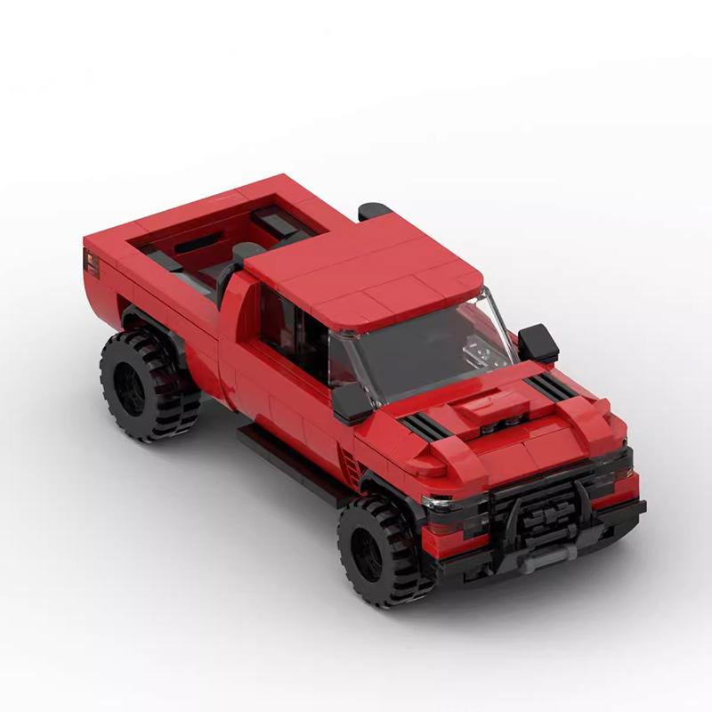 Car Compatible Building Blocks MOC-158848 Road Riding Ram 1500TRX Truck Insert Building Block Model Male