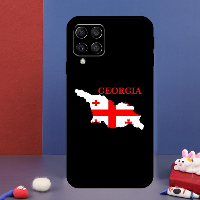 Флаг Грузии для чехла телефона Samsung Galaxy M31 M51 M33 M13 M23 M53 M15 M55 M14 M34 M54 M20 M30s M32 M52