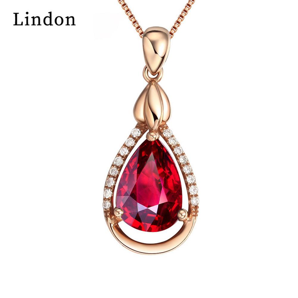 Женское ожерелье Lindon, кулон из медного сплава, циркон, модный подарок
