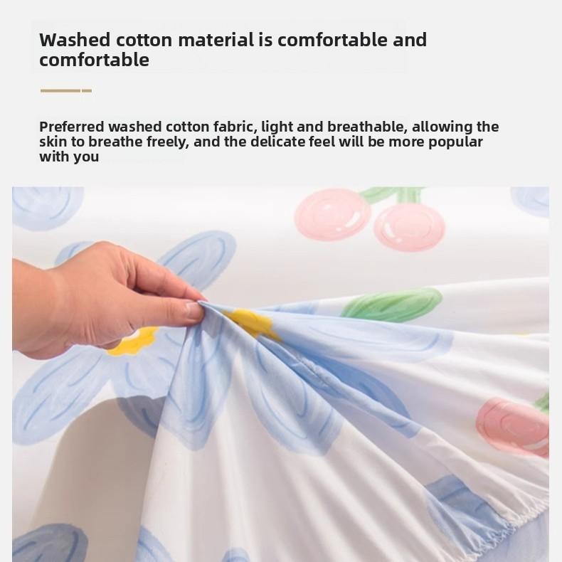 Простыня на резинке Не линяющая Не скатывающаяся Цельная простыня Нескользящая Разные размеры Постельное белье Покрывало-протектор