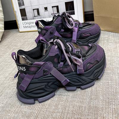 Мода 2024 года, горячая распродажа, нескользящая обувь с круглым носком для женщин, новая осенняя обувь для улицы из однотонной износостойкой вулканизированной женской обуви