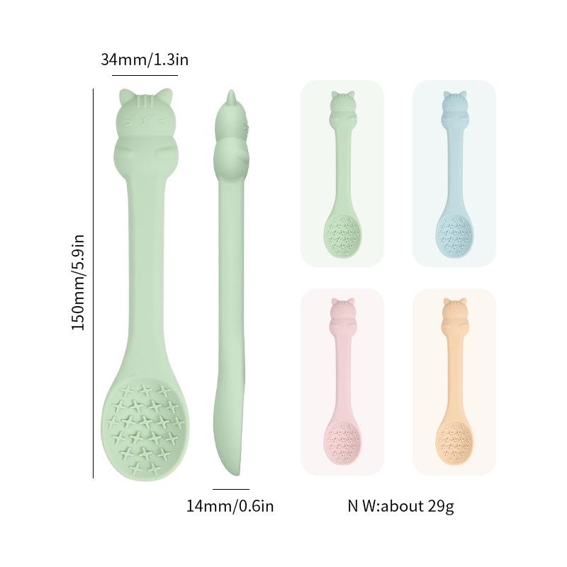Новая силиконовая ложка для кормления щенков, силиконовая ложка для медленного кормления щенков, ложка для лекарств, ложка для медленного кормления кошек