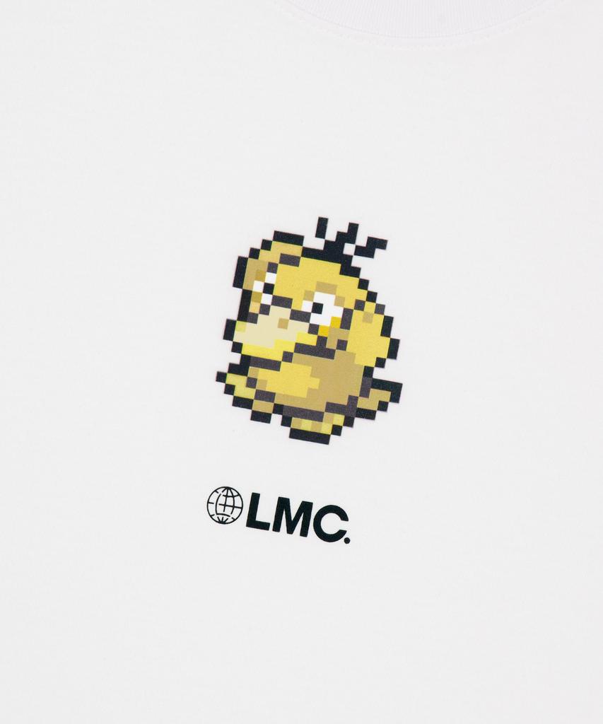 LMC Пиксель-арт Покемон Глаза-точки Клубная футболка Белая