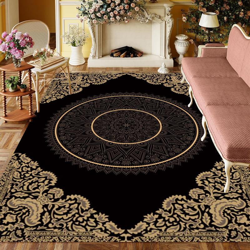 Нескользящий ковер в богемном стиле, ретро, для гостиной, дивана, спальни, кабинета, кухни, входной двери, роскошный домашний декор, модный