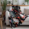 TU Праздничное Рождественское одеяло Уютный Рождественский декор Праздничный подарок Двустороннее плюшевое одеяло Теплый акцент для дома Уютный подарок