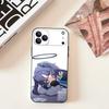 Hayase Yuuka Синий A-Archive Чехол для телефона для iPhone 11,12,13,14,15,16,17,Pro,Max,Plus,E,SE4,Air,Mini Черный Мягкий Чехол