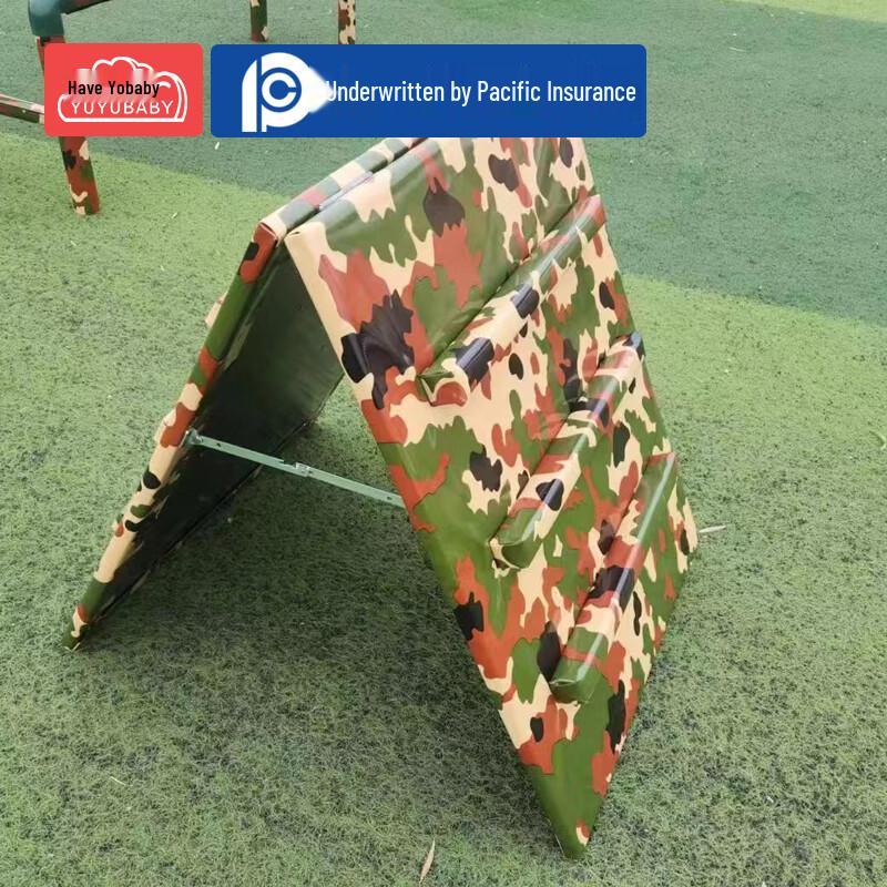 YUYUBABY Outdoor Kids Camouflage Climbing Wall Obstacle Set