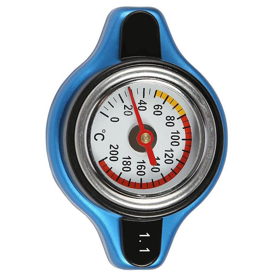 1x Car Accessory Thermost Radiator Cap Water Temp Gauge 1.1BAR Cover Universal