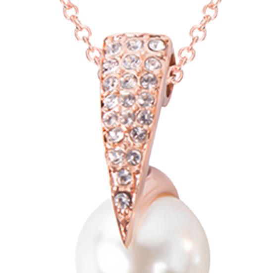 1 комплект, женские серьги, антиаллергенные блестящие серьги с имитацией жемчуга со стразами, комплект ожерелья, подарок