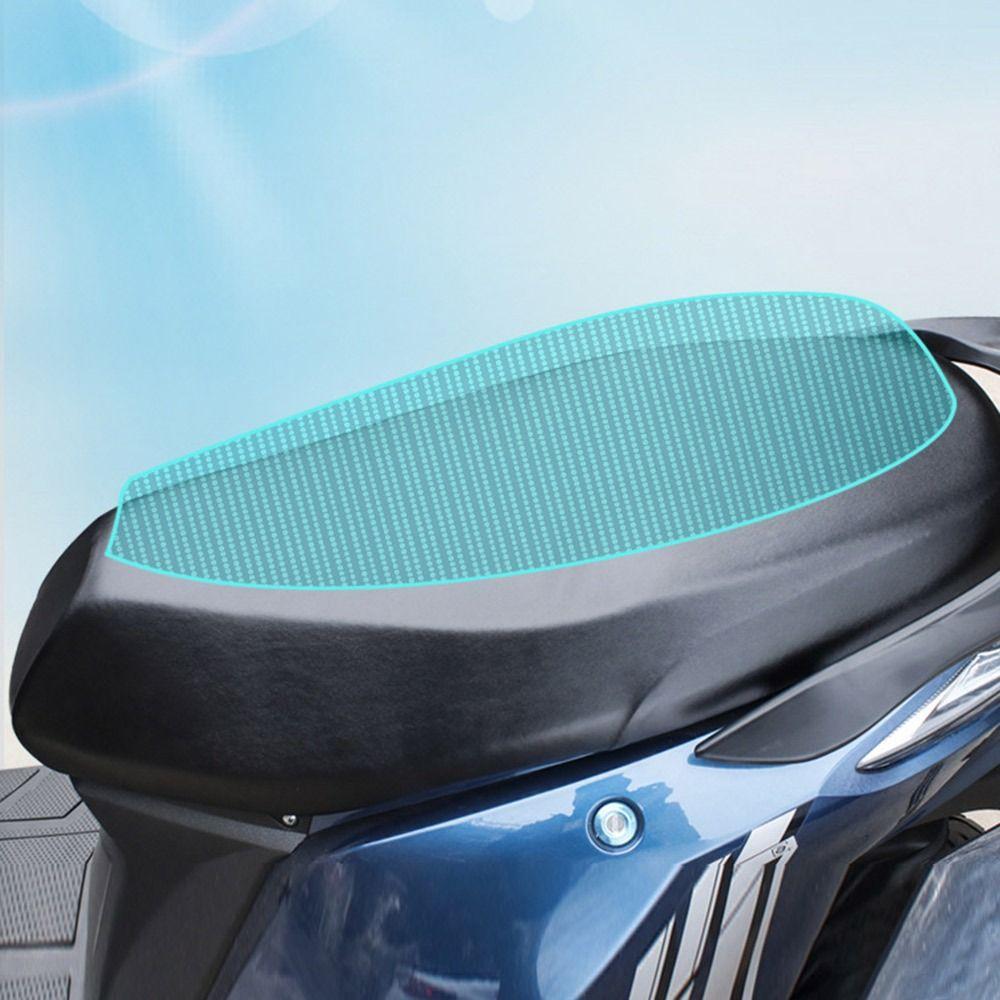 Black Motorcycle Seat Cover Non-slip Dustproof Seat Protector Waterproof Breathable Sunscreen Scooter Cushion