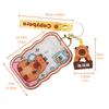With Key Ring Capybara Card Holder Keychain PVC Transparent ID Card Holders  Boys Girls Gift