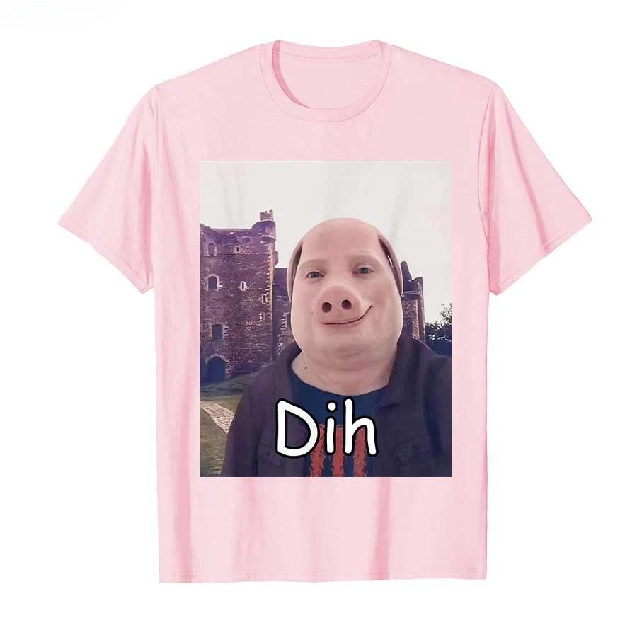 John Pork Dih Funny Internet Brainrot T-shirt for Women T Shirts Sleeve Tops Summer Short Sleeved Harajuku Streetwear Tops Tees