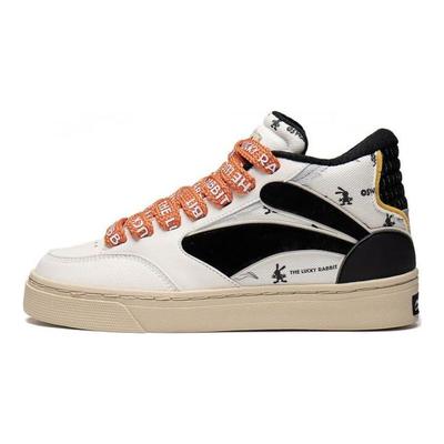 Кроссовки женские Li Ning Disney Oswald X Weigu 180 Durable Breathable Mid-Top Sneakers White Black AECT020-1