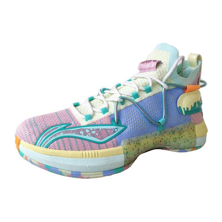 Li-Ning Мужские кроссовки Speed ​​6 Merry Christmas, разноцветные, розовые, синие, ABAP071-6