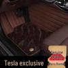 Коврики TPARTS для Tesla Model Y и новой модели 3 после рестайлинга: Мужская полузакрытая конструкция с двойным слоем.