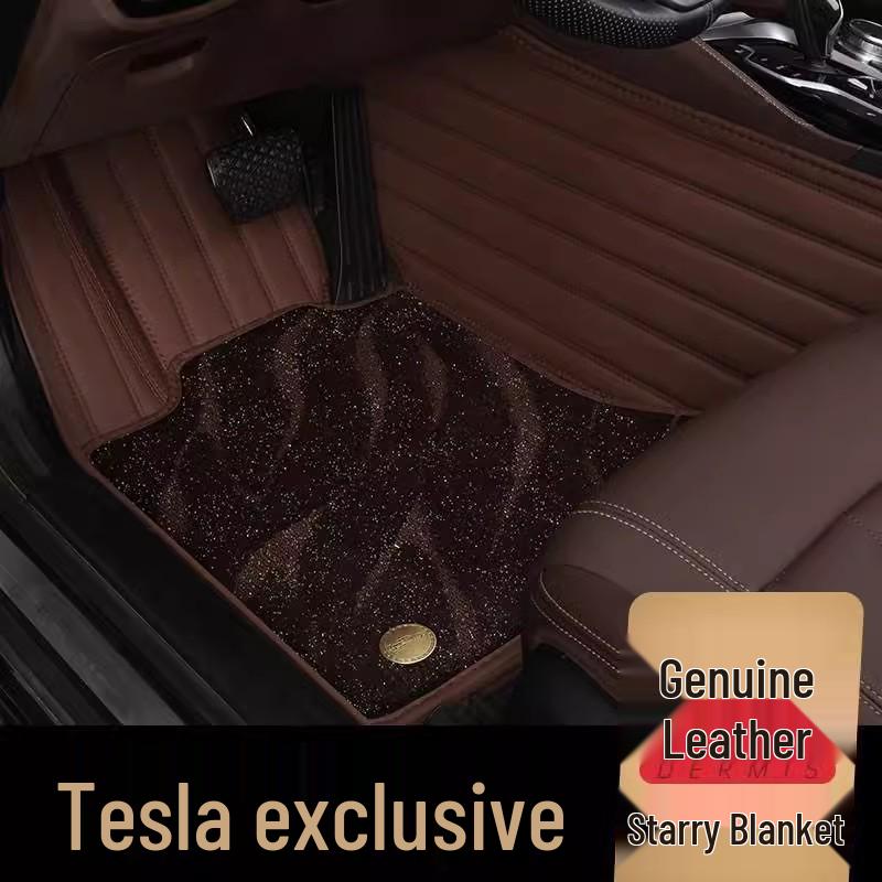 Коврики TPARTS для Tesla Model Y и новой модели 3 после рестайлинга: Мужская полузакрытая конструкция с двойным слоем.