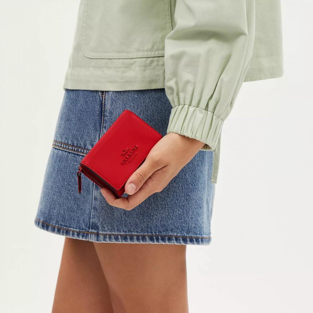 Coach Микро-кошелек Silver Chalk